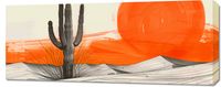 Obraz 100x40cm Kaktus Saguaro