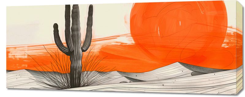 Obraz 100x40cm Kaktus Saguaro zdjęcie 1