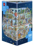 Puzzle 1500 elementów. Statek kosmiczny + plakat