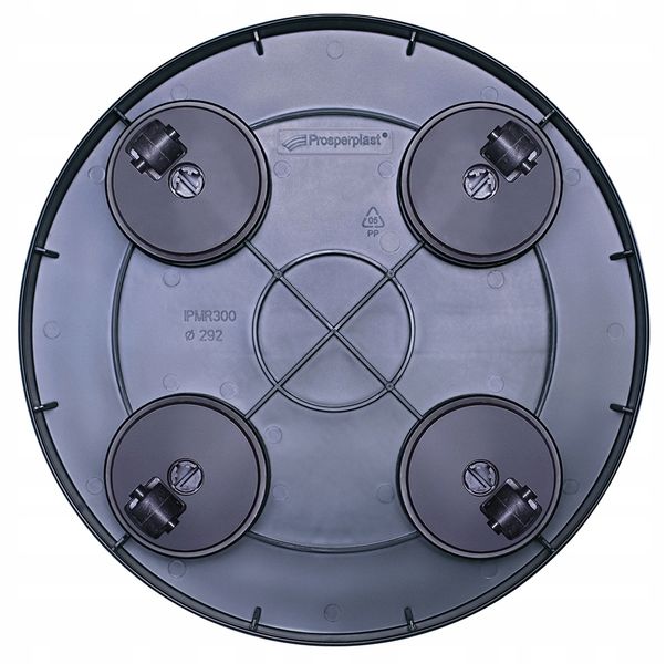 Platforma jezdna okrągła IPMR400 | Antracyt, Kształt Okrągły, Wymiary 39x4.5 cm, Kolor Antracyt, Prosperplast zdjęcie 6