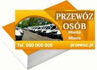 Wizytówki firmowe Foliowane 1000szt dużo wzorów PRZEWÓZ OSÓB