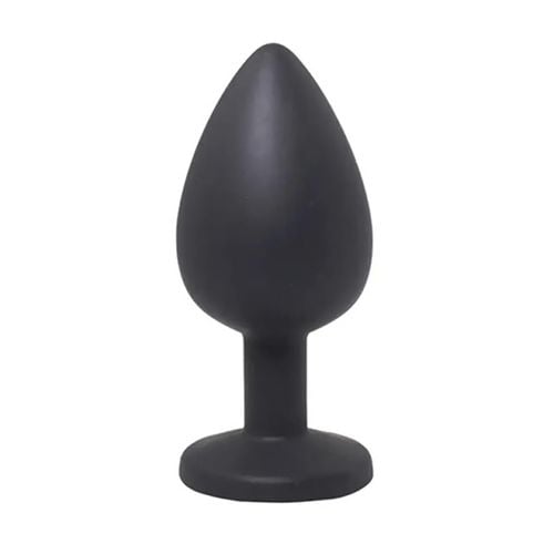 Black Large Butt Plug With White Crystal na Arena.pl