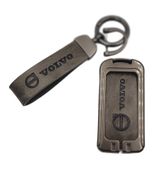 3w1 VOLVO ETUI na kluczyk pilot aluminiowe + BRELOK skórzany