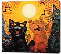 Obraz 100x90cm Kocie Koncertowanie