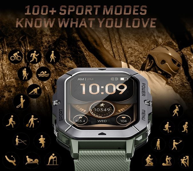 smartwatch męski rubicon rncf23-1 black zdjęcie 11