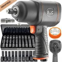 UDAROWY KLUCZ PNEUMATYCZNY BJC do kół 1/2 + ZESTAW NASADEK NASADKI WALIZKA