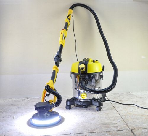 Szlifierka do Gipsu Gładzi Tynku Ścian Sufitów Bezpyłowa Żyrafa LED na Arena.pl