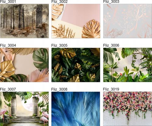 FOTOTAPETA Palmy Liście Szarość 3D 260x180 na Arena.pl