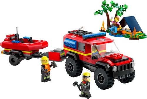 LEGO City Samochód Terenowy SUV Auto Wóz strażacki z łodzią ratunkową 60412 na Arena.pl