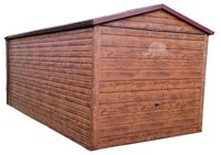 GARAŻ BLASZANY 3M X 6M POZIOM - DWUSPAD - BRAMA UCHYLNA - 3X6 GB319