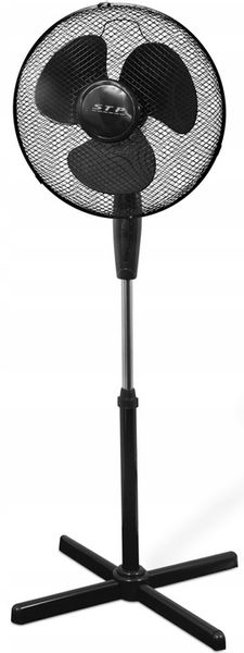 STP FF-40B3 MOCNY WENTYLATOR PODŁOGOWY 40W 40CM REGULOWANY 126CM CZARNY ALU zdjęcie 6