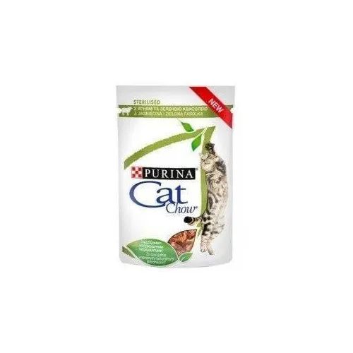Purina Cat Chow Sterilised Karma Z Jagnięciną i Zieloną Fasolką W Sosie 85g na Arena.pl
