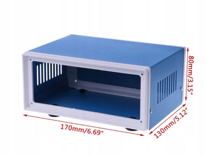 Metalowa obudowa do przyrządów 170 x 130 x 80 mm zdjęcie 7