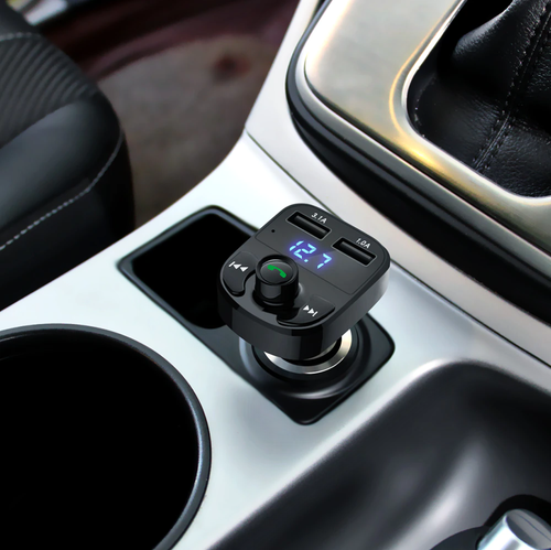 TRANSMITER BLUETOOTH FM MP3 ŁADOWARKA ODTWARZACZ 2X USB AUDIO BT na Arena.pl