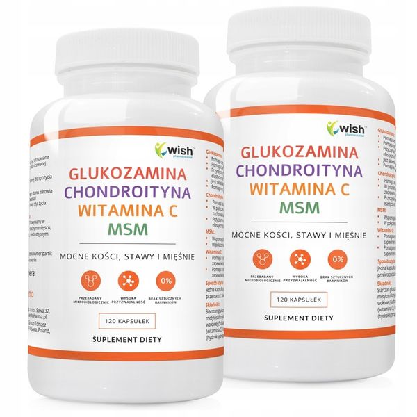 GLUKOZAMINA CHONDROITYNA MSM WITAMINA C Stawy 240k zdjęcie 1