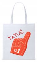 Dla Taty Tatusia Prezent Torba Eco Biała Shopper Z Nadrukiem Ze Zdjęciem