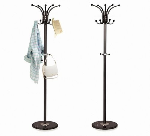 WIESZAK stojący STOJAK na ubrania STABILNY podłoga CZARNY na Arena.pl