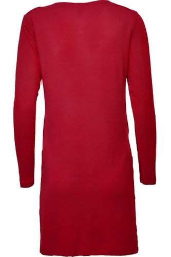 Bordowa Asymetryczna, Przeplatana Tunika - 36 / S na Arena.pl