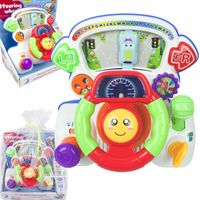 INTERAKTYWNA KIEROWNICA MUZYCZNA 4 TRYBY ZABAWY ŚWIATŁA DŹWIĘKI DUŻA