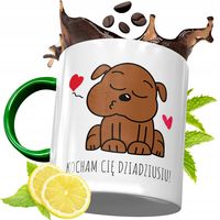 Kubek Zielony Dla Dziadka Na Prezent Urodziny Z Nadrukiem Ze Zdjęciem