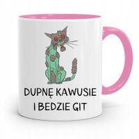 Kubek Różowy Weterynarza Dupne Kawusie Będzie Git Z Nadrukiem Ze Zdjęciem