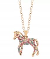 Naszyjnik Magiczny Kucyk Cyrkonie Koń Konik Horse Stajnia Mustang z Doliny