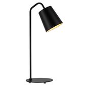 Stołowa lampka Zen MT1232 black Step na biurko metalowa czarna