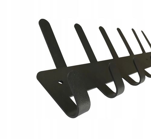 Wieszak ścienny z 17 haczykami uchwyt CZARNY LOFT na Arena.pl