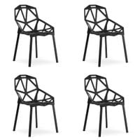 Krzesło ESSEN - czarne x 4