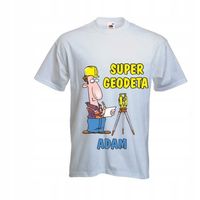 KOSZULKA T-SHIRT GEODETA nadruk z IMIENIEM