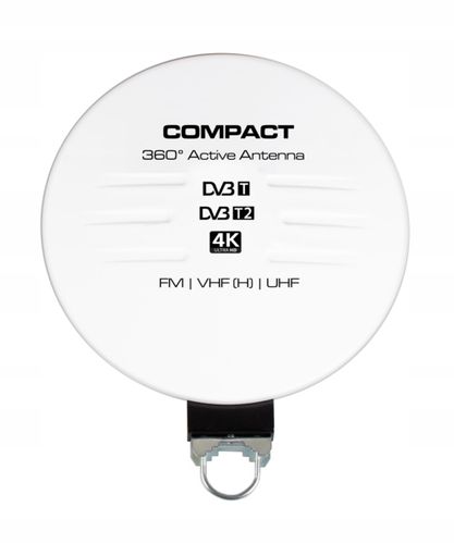 ANTENA DOOKÓLNA DO TV NAZIEMNEJ DVB-T2 ZEWNĘTRZNA AKTYWNA 4K HD MUX8 FM 360 na Arena.pl