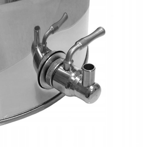 KRAN zawór kulowy STAL nierdzewna INOX gwint 1/2 cala 1/2" KRANIK do beczka na Arena.pl