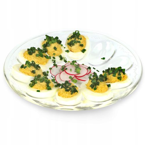 TALERZ TALERZYK NA JAJKA DO JAJ PÓŁMISEK SZKLANY na Arena.pl