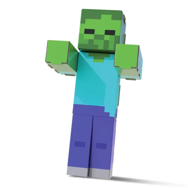 Minecraft zbuduj figurkę Zombie zdjęcie 3