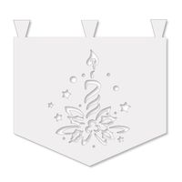 M5 Zazdrostka kuchenna firana ŚWIĄTECZNA Boże Narodzenie ŚWIECZKA 35x35 b