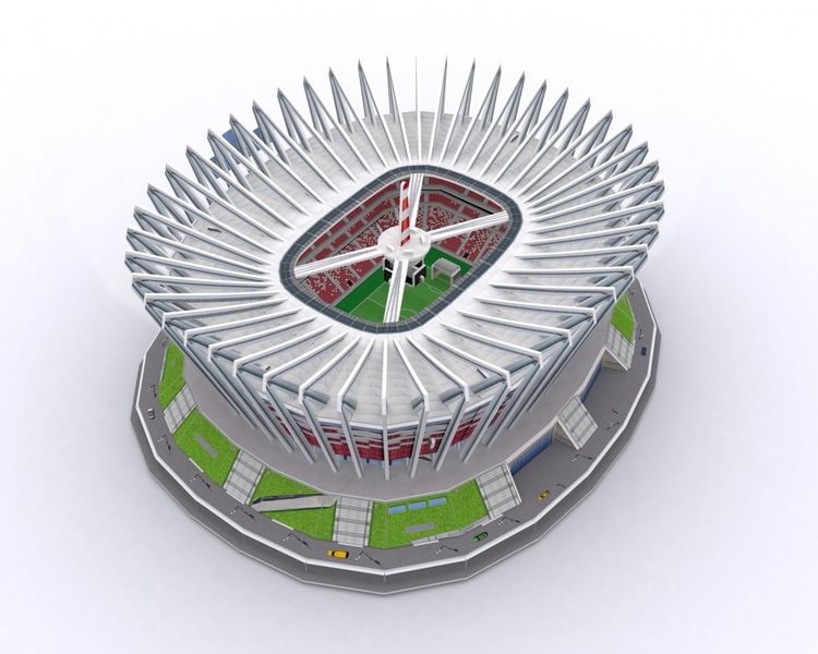 Puzzle 105 elementów 3D Stadion PGE Narodowy zdjęcie 2