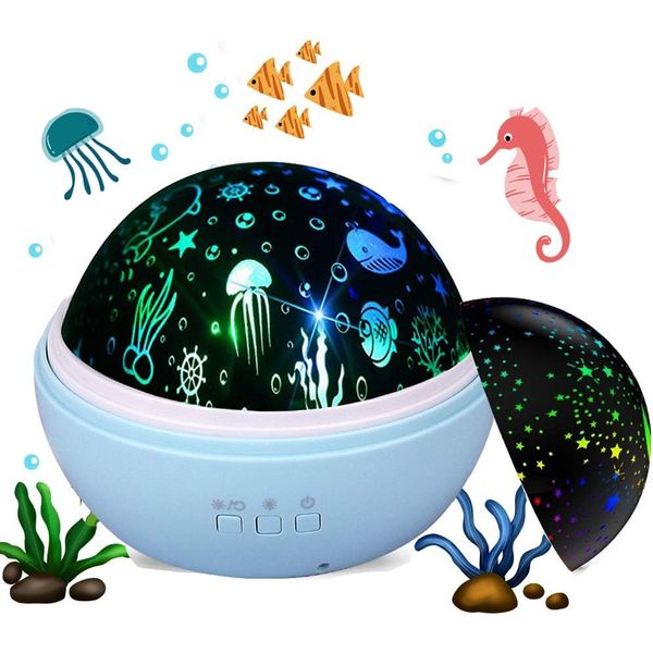 Projektor Gwiazd Lampka Nocna Rzutnik 2X Wzory zdjęcie 4