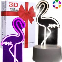 Lampka Nocna Led Flaming 3D kolory Zestaw Usb Biurko dla dzieci prezent