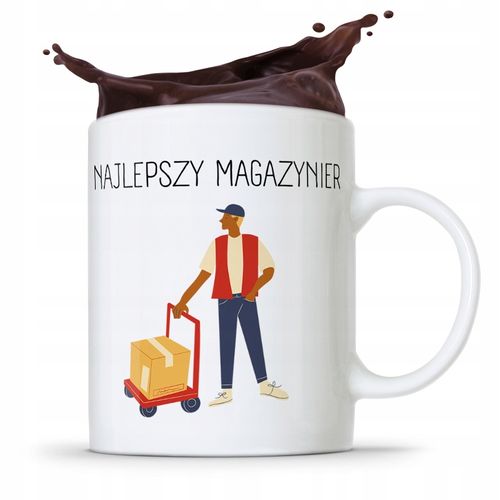 Kubek Prezent Dla Magazyniera Najlepszy Magazynier Z Nadrukiem Ze Zdjęciem na Arena.pl