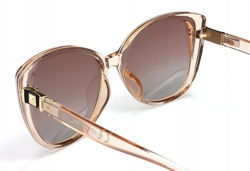 OKULARY PRZECIWSŁONECZNE DAMSKIE POLARYZACYJNE UV400 ETUI CIENIOWANE SZKŁA na Arena.pl