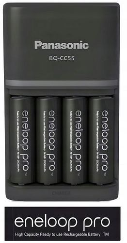 ŁADOWARKA PANASONIC BQ-CC55 + 4 x R6/AA ENELOOP PRO 2500 mAh ORYGINAŁ na Arena.pl