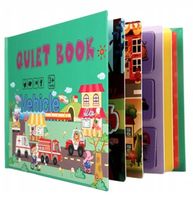 KSIĄŻECZKA KSIĄŻKA EDUKACYJNA DLA DZIECI Z RUCHOMYMI ELEMENTAMI MONTESSORI