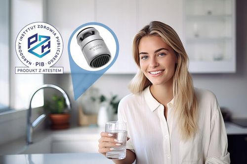 PERLATOR z przegubem ECOVAND PRO 4 L/MIN M24 OSZCZĘDZA -60% WODY obrotowy na Arena.pl