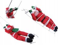 MIKOŁAJ NA DRABINCE 120cm BOŻE NARODZENIE