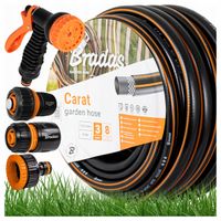 WĄŻ OGRODOWY PVC UV ZESTAW ZŁĄCZKI 30m 1/2" + PISTOLET ZRASZACZ NAWADNIENIE