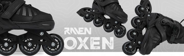 Rolki Regulowane RAVEN Oxen Black 42-45 zdjęcie 10