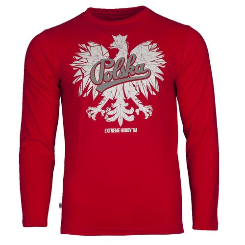 Longsleeve MODERN EAGLE Rozmiar - 2XL, Kolor - CZERWONY na Arena.pl