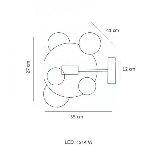Kinkiet Berella Light Ballone Wall BL3410 na Arena.pl
