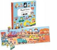 Magnetyczna układanka PLAC BUDOWY magnesy Magnetistories 3+ JANOD