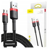 kabel usb do micro usb baseus cafule 2.4a 1m (czerwono-czarny)